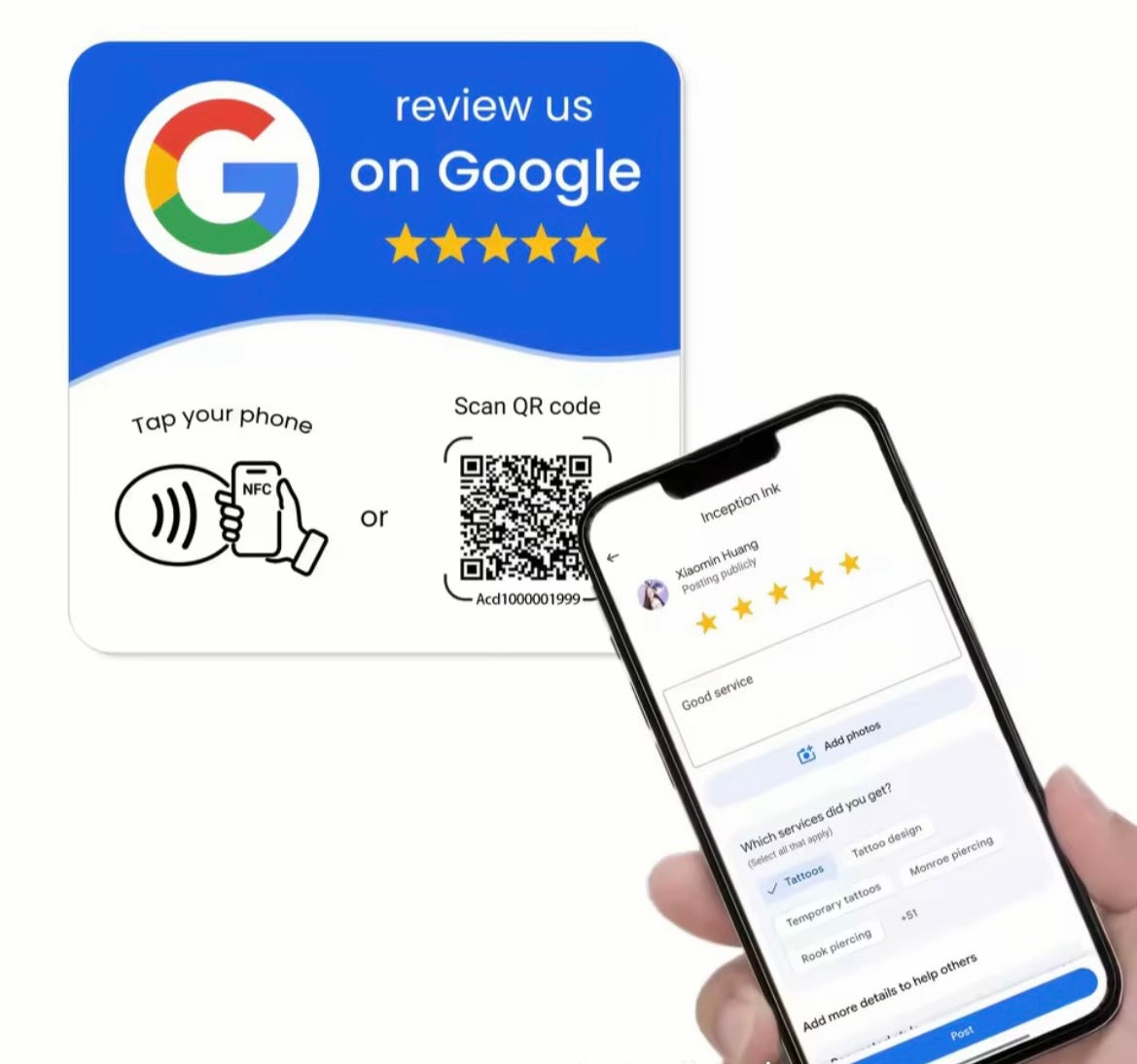 Google Review Tap Card